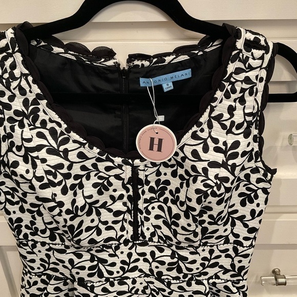 Antonio Melani black & white fully lined dress - Picture 11 of 11